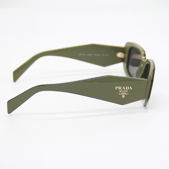 NEW PRADA GREEN PR17WS 13N5S0 UNISEX GREEN SUNGLASSES PRADA SPR 17W 13N-5S0 - Picture 11 of 14